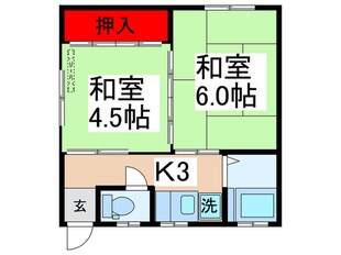 北平ビルの物件間取画像